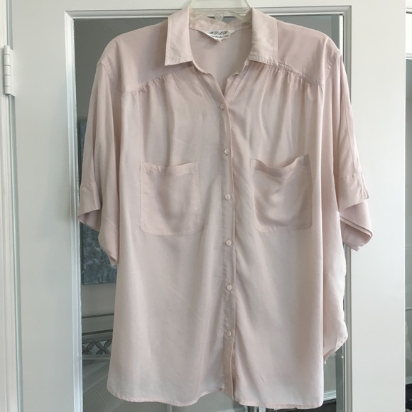 M.S.S.P. Powder Pink Button Down Shirt - Picture 1 of 7